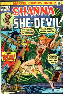 SHANNA THE SHE-DEVIL #5 FN+ 1st Nekra 1973 Marvel Comics bronze age