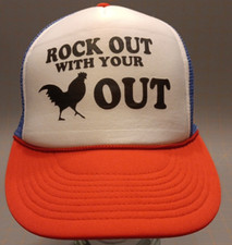 De colección Ajustable Doble Fila Snapback Cobra Rock Out With Your Cock (Gallo) Out Trucker Hat