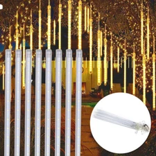 192/288 LED Meteor Shower Lights Fairy String Light Falling Rain Xmas Tree Party