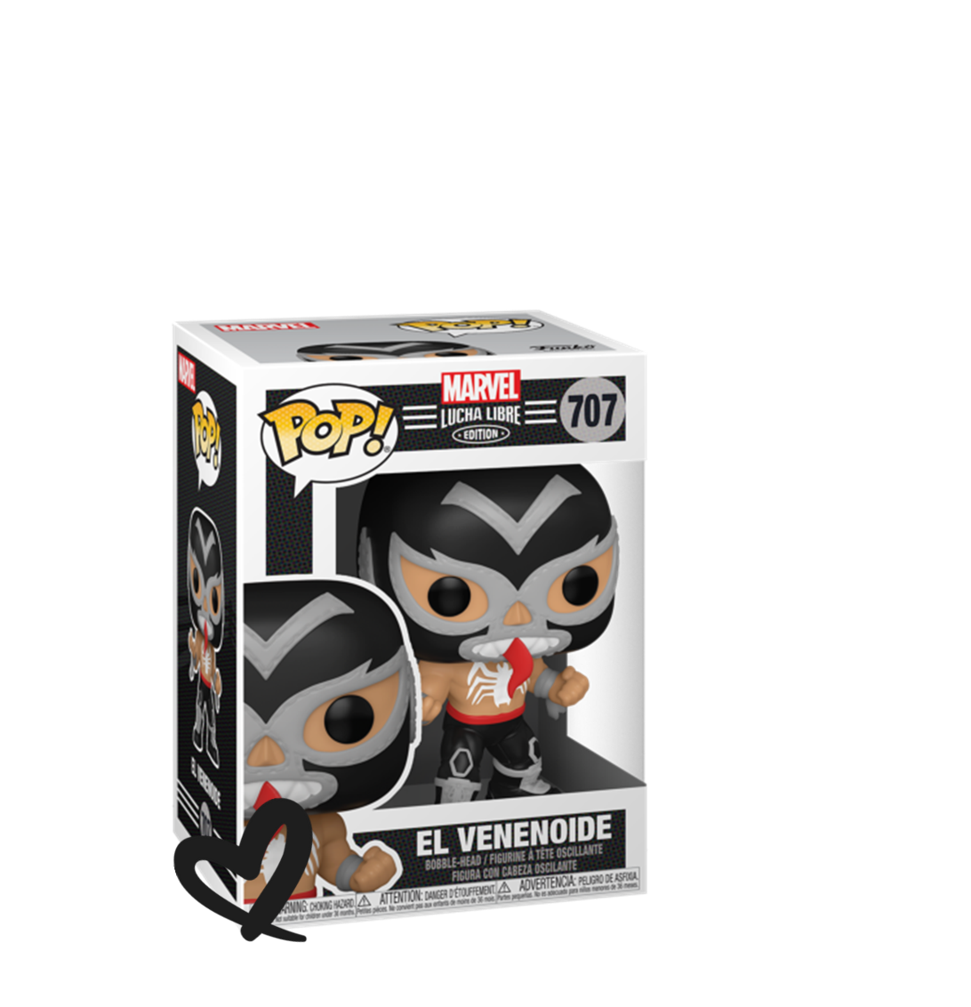Marvel Funko POP 707 EL VENENOIDE Lucha Libra Edition PROTECTOR | eBay