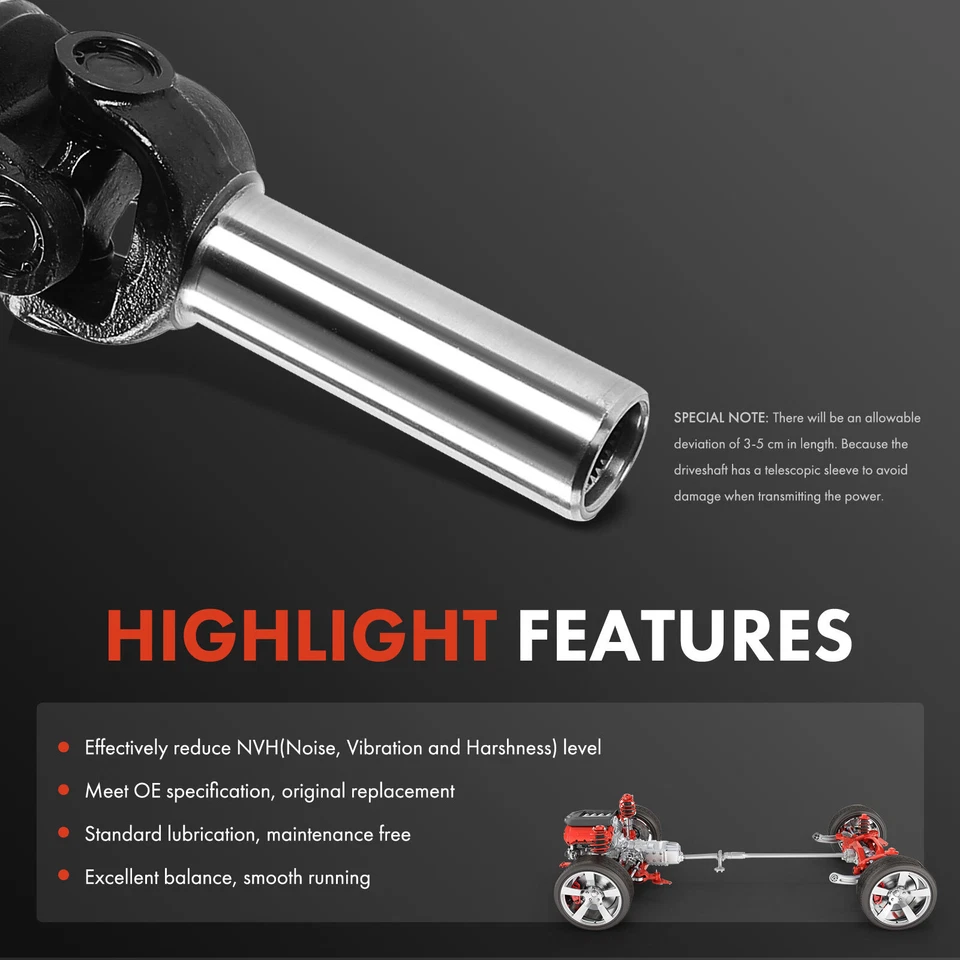 Nuevo conjunto de eje de transmisión trasero para Chevrolet K1500 1988-1998 GMC 4x4 Foto 4 de 4