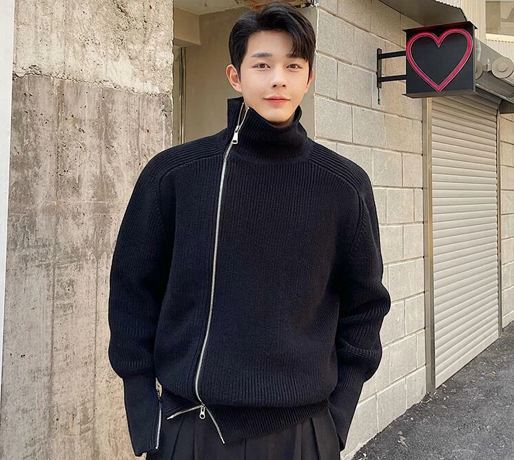 Turtle neck men fashion deals