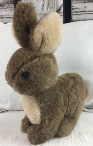 Vintage Dakin Bunny Rabbit Plush Stuffed Animal Toy Brown 10