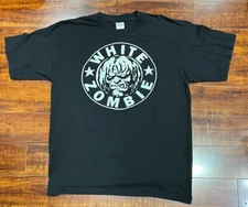 Vintage 1990s White Zombie Band T Shirt Black XL