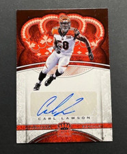2017 Panini Preferred - Carl Lawson #6 Cincinnati Bengals - ROOKIE AUTO