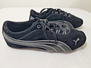 zapatillas puma mujer negras gamuza