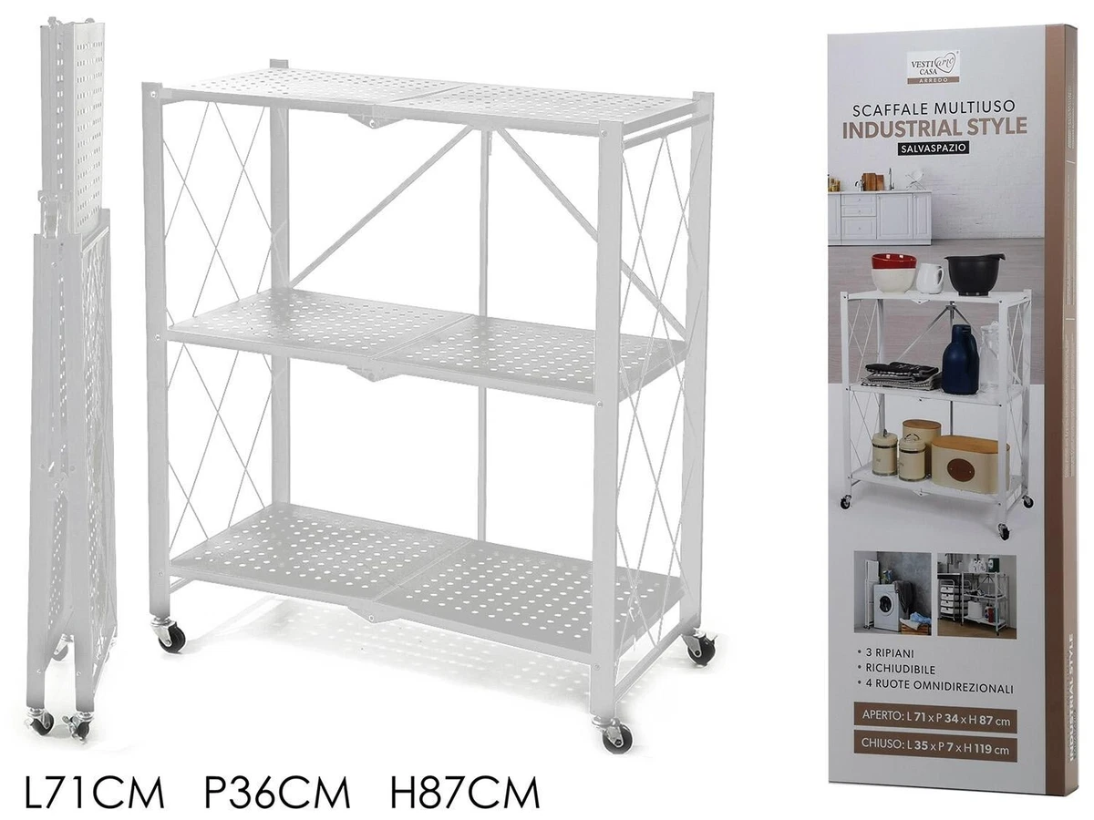Scaffale in kit 3 ripiani filocromo L 90 x P 35 x H 90 cm grigio, portata per ripiano 100 kg | Leroy Merlin