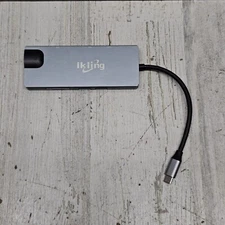 ikling USB C Hub 9-in-1 USB C Adapter with 4K USB C to HDMI | UNTESTED 