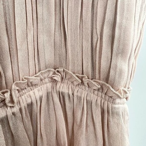Boden blush pleated chiffon dress size 14R - Imagen 8 de 11