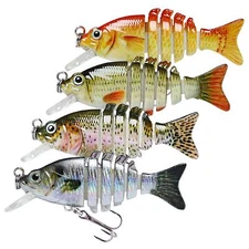 Fishing Lures for Freshwater and Saltwater Lifelike Swimbait for Bass Trout C...