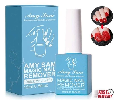 AMY SAM Soak-Off Gel Acrylic Nail Polish Cleaner Quick Burst Manicure Nail Remover 15ml