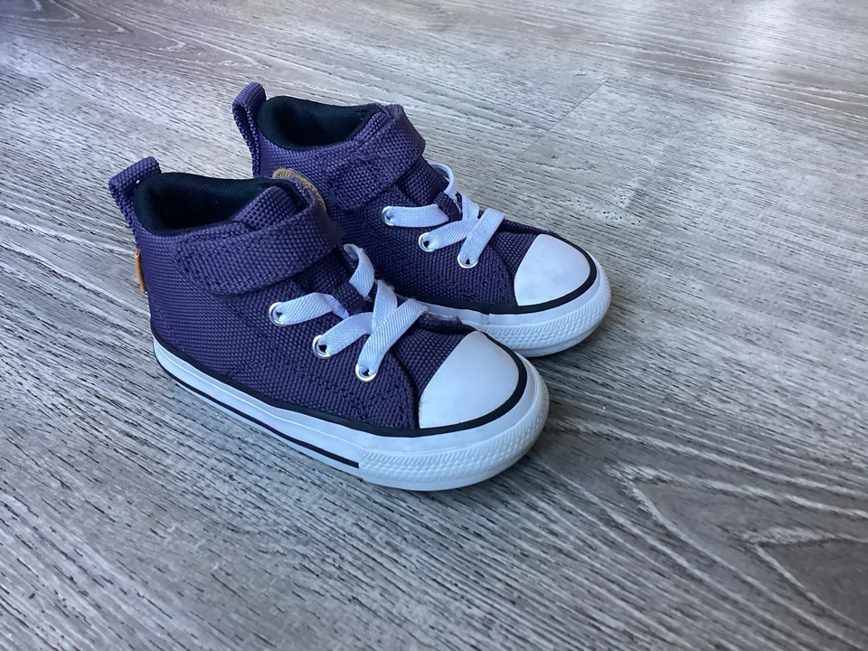 Zapatillas deportivas Converse azules para niños pequeños talla 7 niños niñas SK8 zapatos altos AO9321F Foto 2 de 4