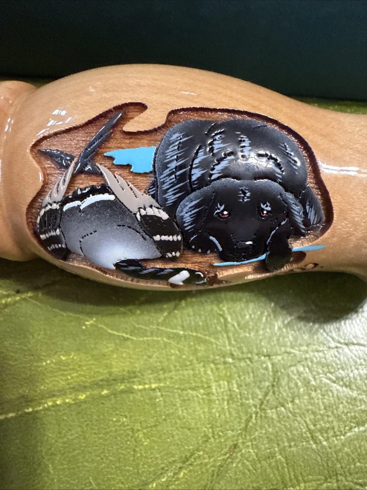 Ducks Unlimited Joe Bucher 2002 coleccionable Duck Call Goose Lab firmado con bandas Foto 4 de 4