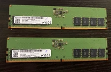 Micron 32GB 1Rx8 PC5-4800B 2x 16gb MTC8C1084S1UC48BA1