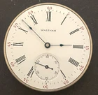 Antique 1896 Waltham Royal 1894 Pocket Watch Movement Running Ticks 12s 17j USA