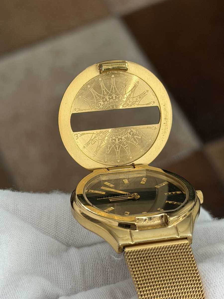 Rare Vintage Citizen Independent Flip Top Men's Dress Watch JDM