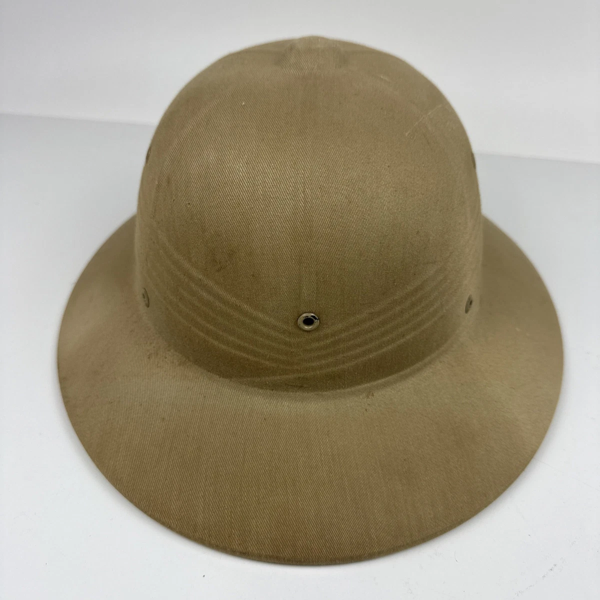 Vintage Safari Pith Helmet Military Made In India Sun Proof