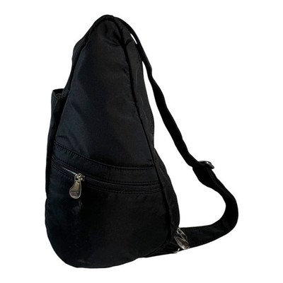 Healthy Back Bag By AmeriBag Crossbody Sling Backpack - Black Nylon Purse carry