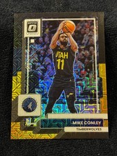 6/8 Mike Conley 2022-23 Donruss Optic Black Gold Choice #40 Prizm