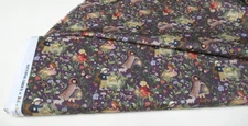 Michael Miller quilt-craft fabric NIGHT GARDEN eggplant 2 yds (ddc-12361)Fantasy
