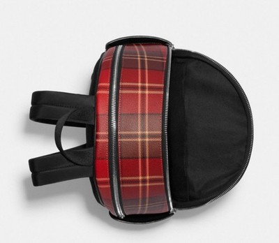 (NWOT) Authentic Coach Red and Black Checkered  Backpack NWT COACH Women main image 2