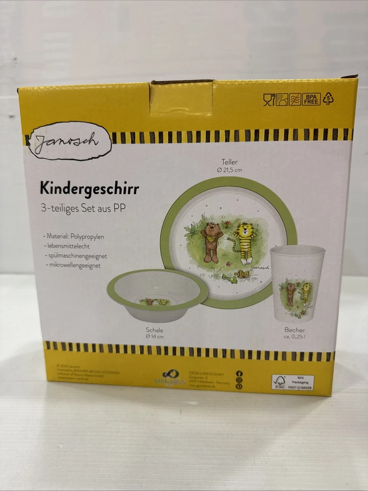Janosch Kindergeschirr 3-heiliges Set aus PP - Bild 2 von 3