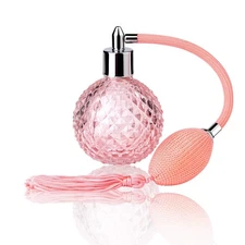 Vintage Perfume Spray Bottle 100ml Pink Vintage Refillable Perfume Bottle wit...