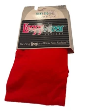 New VTG 90s LEGGS SILKY TIGHTS SPANDEX Red USA Christmas Holiday