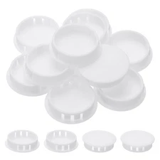 Plastic Hole Plugs, 55 Pcs 1 3/5"(40mm) Round Plastic Hole Caps, White