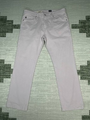 AG Adriano Goldschmied The Protege Jeans Men 36 Pink Denim Cotton Straight 36x31
