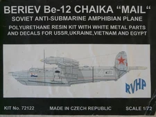 Model aircraft 1/72 RVHP Ref 72122 Beriev Be-12 Chaika "Mail" (resin)