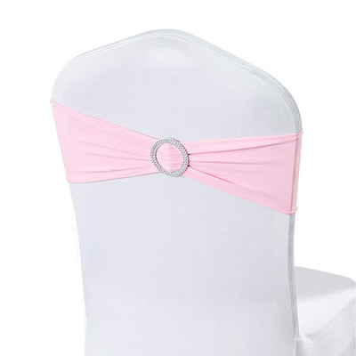 30pcs Spandex Stretch Chair Sashes Bows for Wedding Reception- Universal Elas...