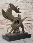 Abstract Deer Family Bronze Sculpture Statue Handmade Modern Art Home Decor Sale