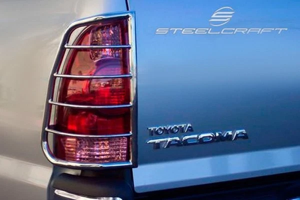 For Toyota Tacoma 2005-2015 SteelCraft Black Tail Light Guards — 第 2/4 张图片