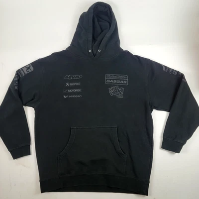 Troy Lee Designs Gas Gas - Black Pullover Hoodie Jacket - Men's Size Large - Image 1 of 4