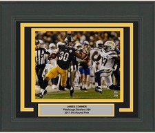 FRAMED Autographed/Signed JAMES CONNER Steelers 16x20 Photo Fanatics COA Auto