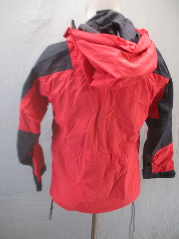 The North Face Size S Boys Red Full Zip Snap Stand Collar Hooded Ski Jacket 884 - Image 4 of 4