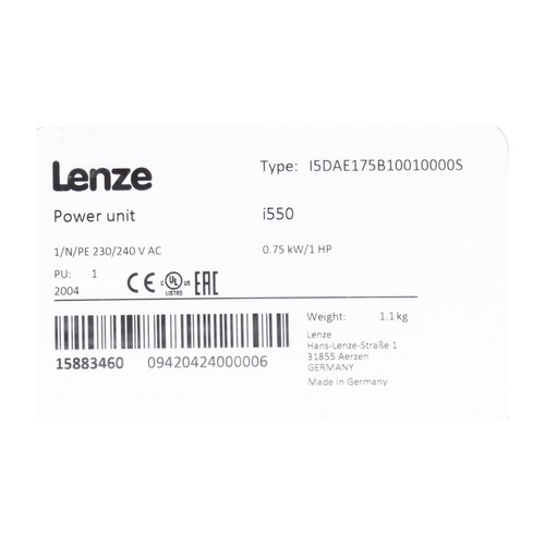 Lenze I5DAE175B10010000S Nuevo NFP - Imagen 3 de 10