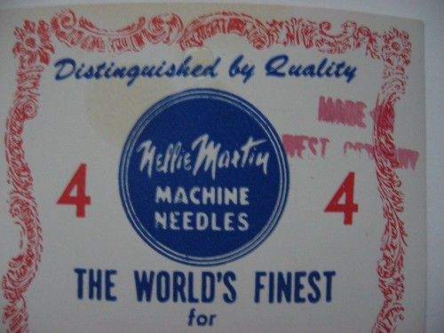Vintage Nellie Martin machine needles Germany Sealed card #18 ENGLISH ZONE - Picture 8 of 11