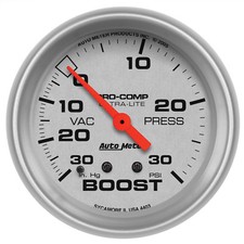 Autometer 4403 Ultra-lite Boostvacuum Gauge 2-58 In. Mechanical