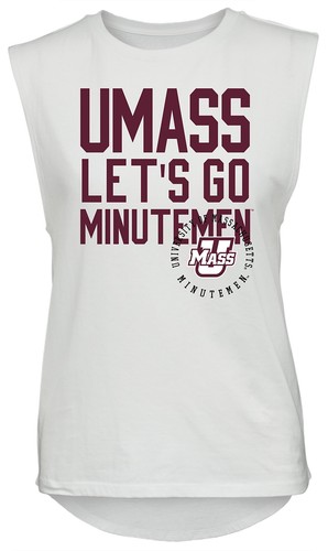 NCAA Rocker Women's Sleeveless Drop Tail Tank, White, X-Large, Michigan State