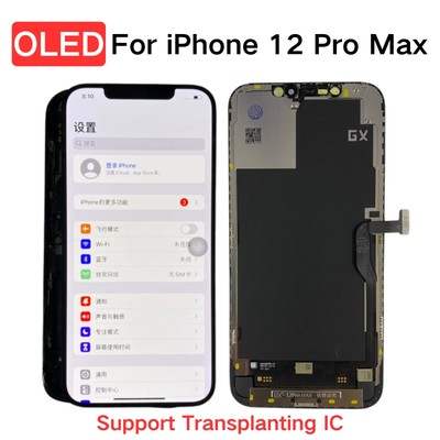 Soft OLED For iPhone 12 Pro Max LCD Display Touch Screen Digitizer Assembly Part