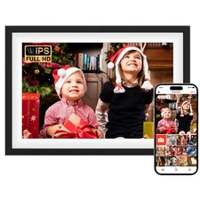 Digital Picture Frame WiFi, 10.1 Inch WiFi Digital Picture Frame with 1280x80...