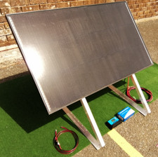 150 WATT MOTORHOME SOLAR PANEL KIT 150w Adjustable angle mounts shed garage hut