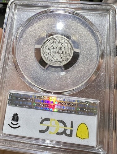 1864-S Seated Liberty Dime PCGS VF20 - Better Date Low Mint! Nice Original Coin - Picture 5 of 5