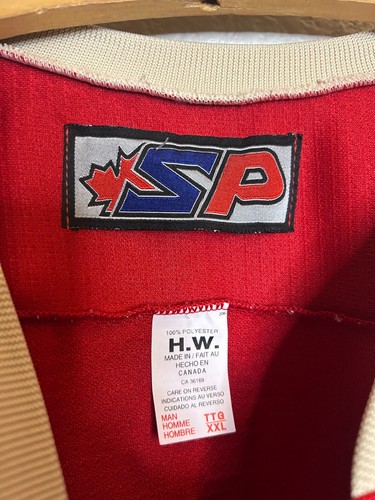 VTG Chicago Showcase #3 Minnesota SP Flo-Knit Red Green Hockey Jersey Mens 2XL - Picture 3 of 6