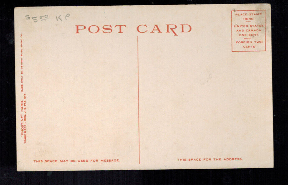 PC-2300*Antique Detroit Pub. PC ** "D"  St., San Diego, California