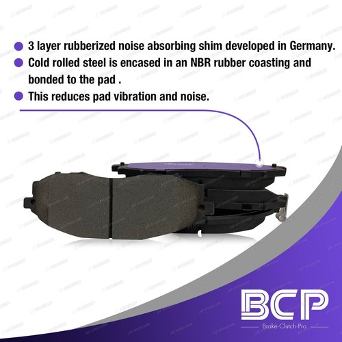 Rear Slotted Disc Rotors + Ceramic Brake Pads for Audi A4 A5 S5 Q5 Quattro 2.0L - Picture 4 of 4