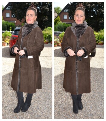 A5429 NEU LAMMFELL MANTEL LAMM PELZ MANTEL PELZMANTEL - LAMBSKIN FUR COAT
