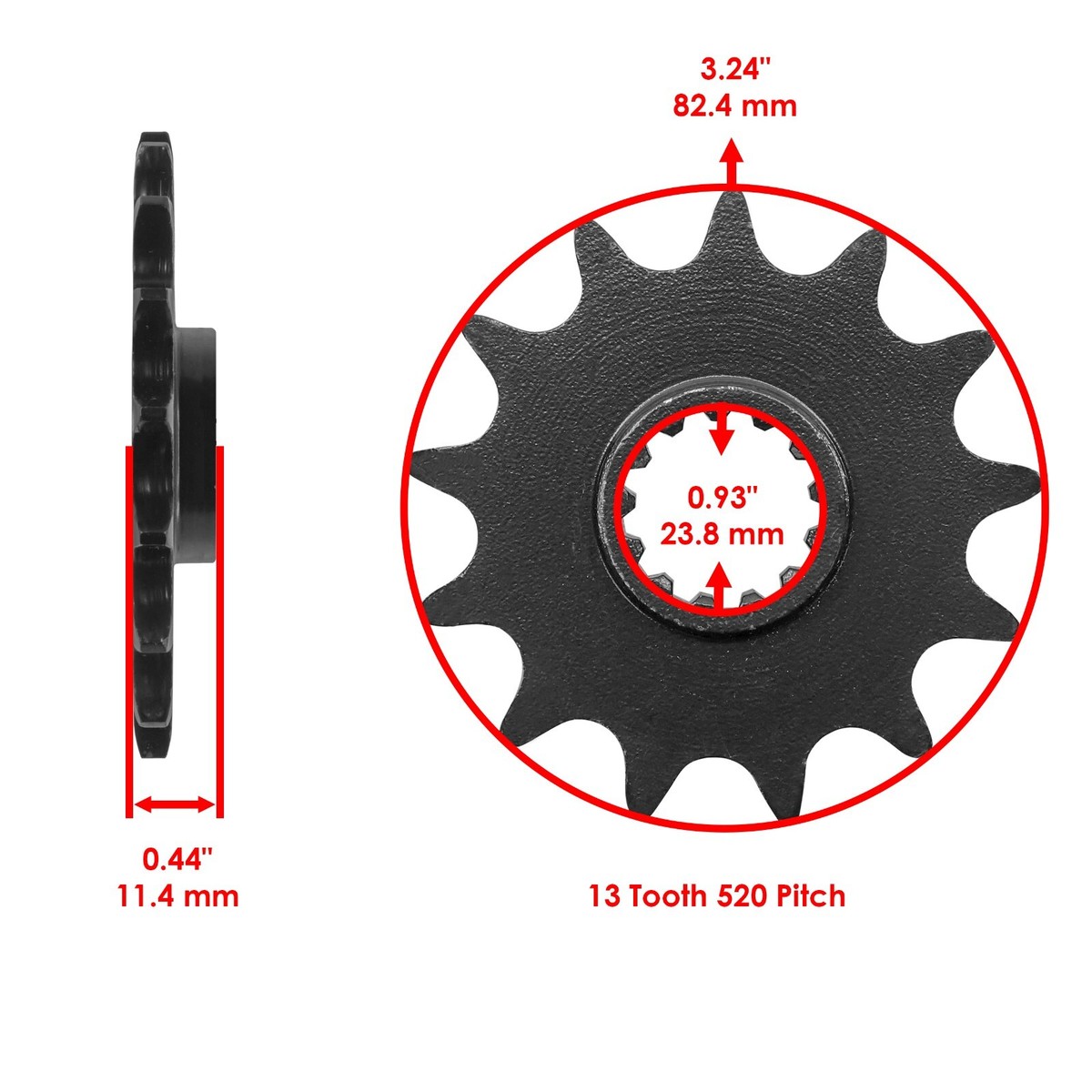Black O-Ring Drive Chain & Sprocket Kit For Suzuki RM250 1989 1997 2001 2003